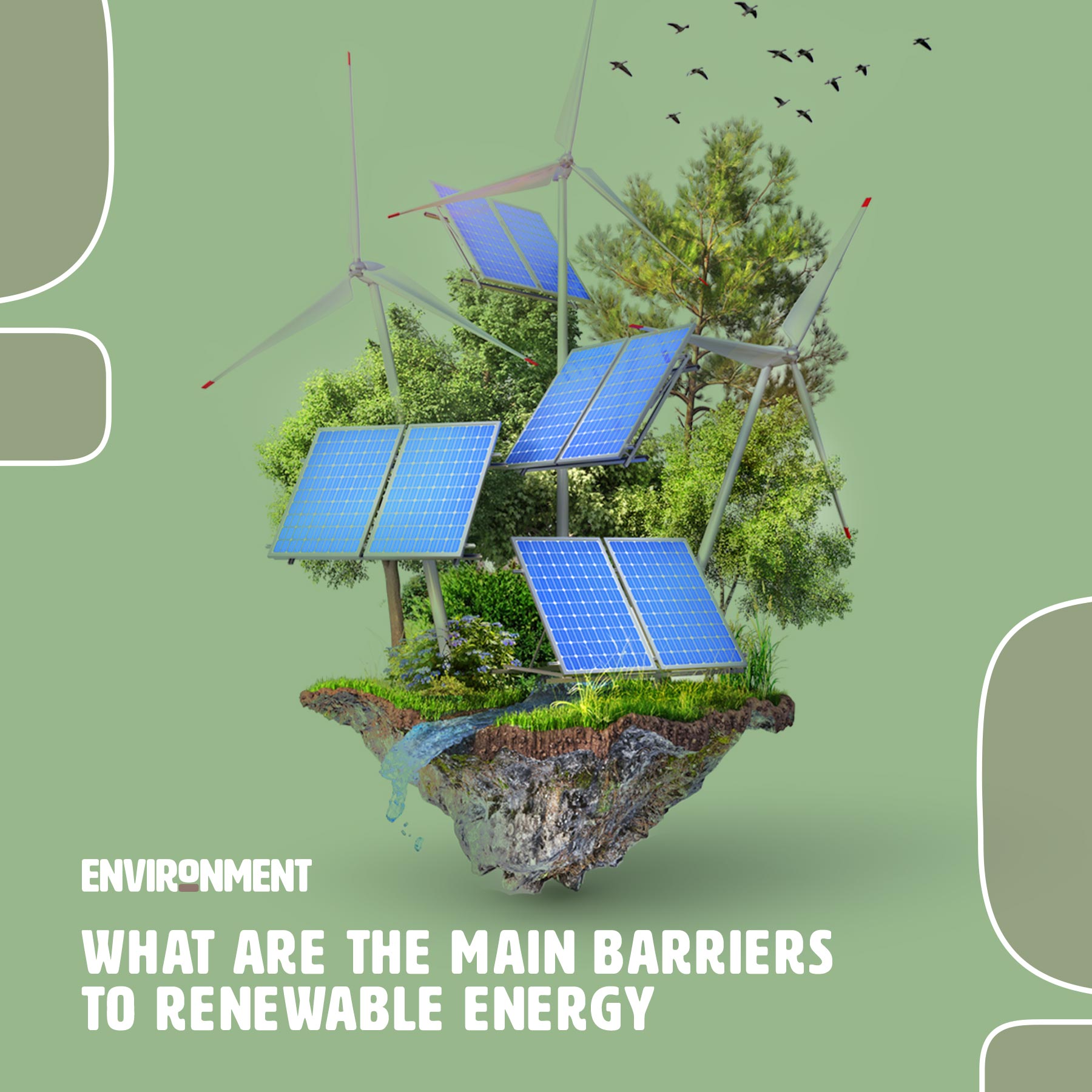 The substantial growth of renewable sources