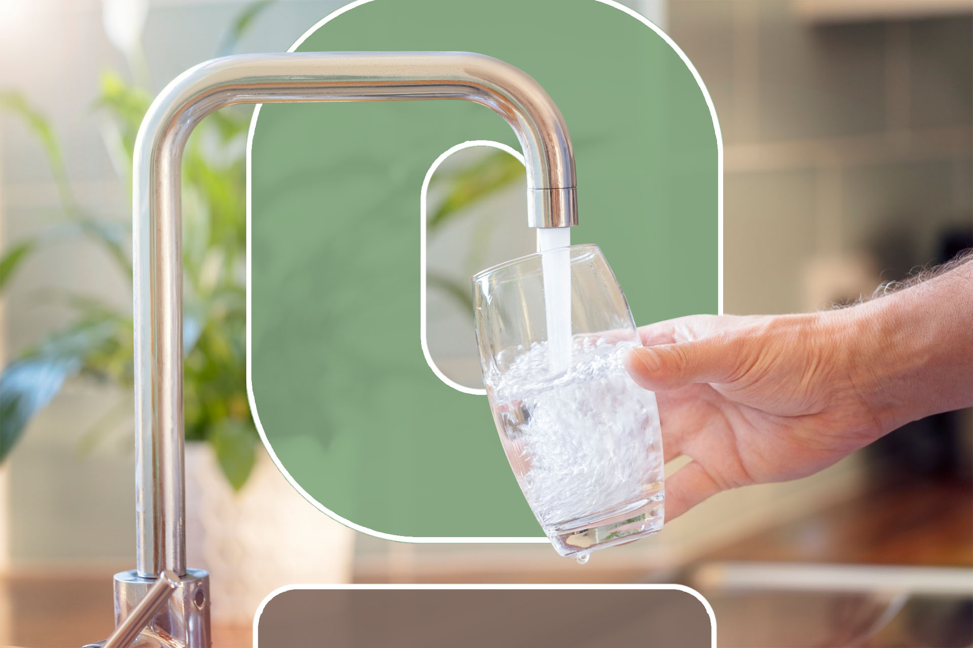 clean water source from kitchen faucet