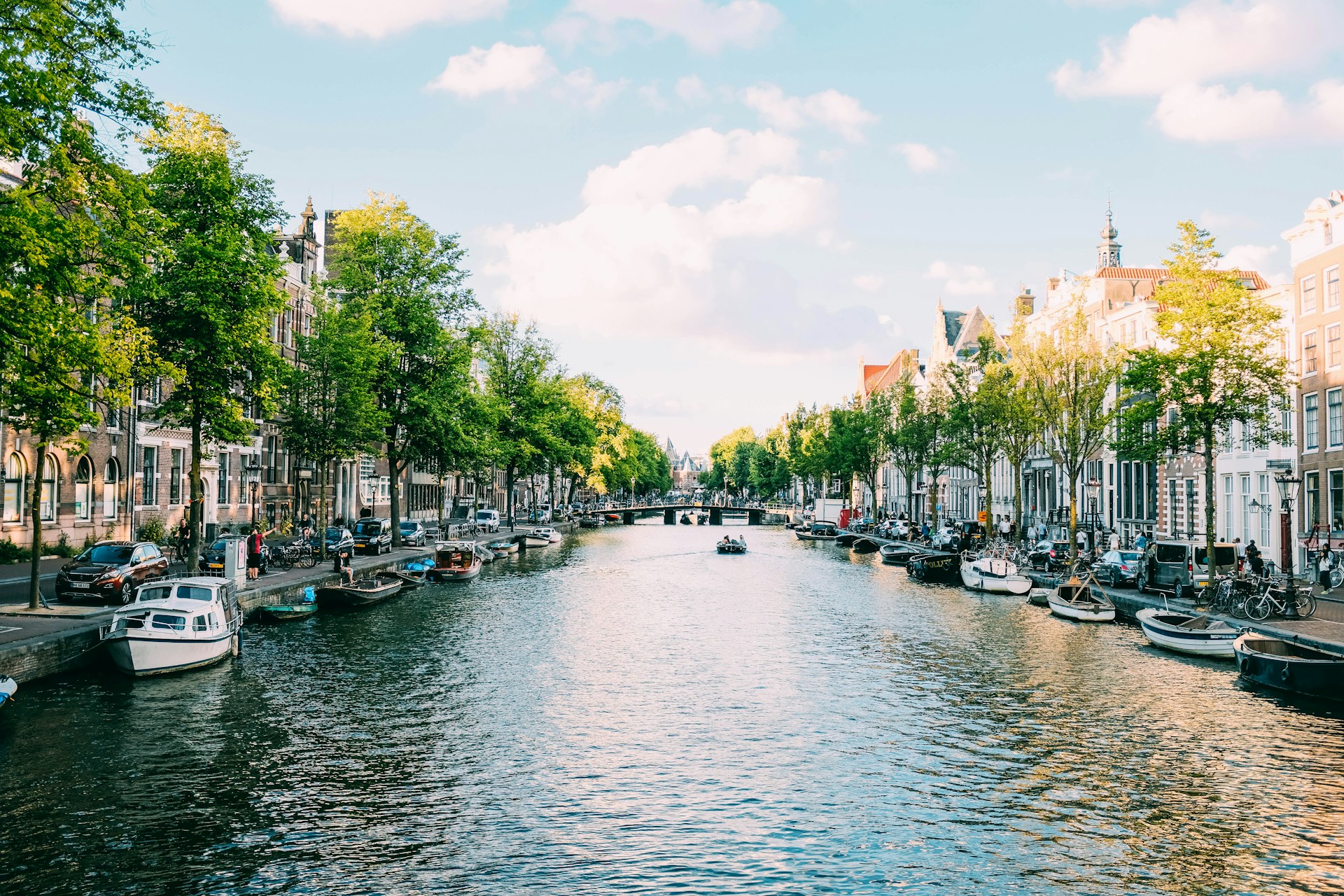 river in Amsterdam, Netherlands