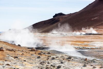 steam coming from geothermal energy