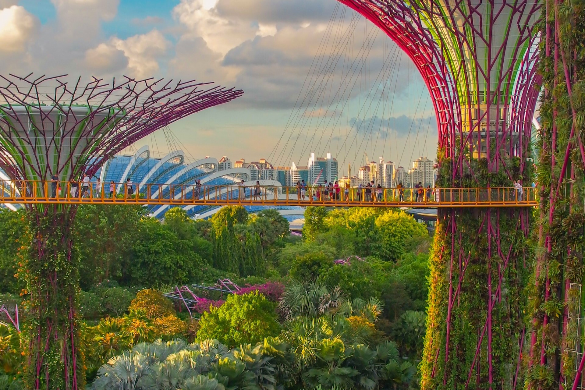 The Gardens By the Bay sustainable architecture.