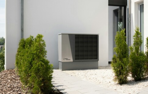 Outdoor air unit installed at a building