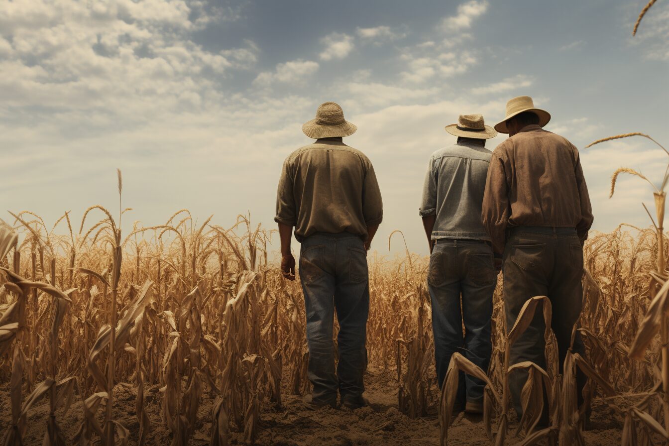 farmers standing in a field