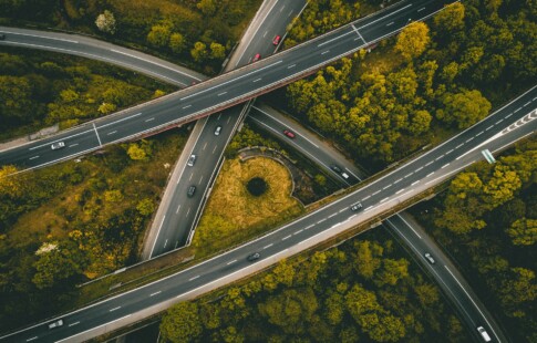 Aerial of a Highway
