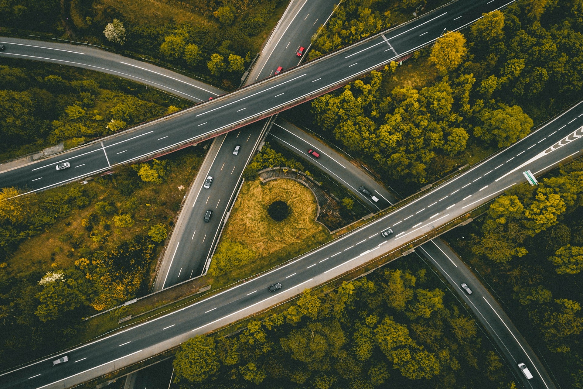 Aerial of a Highway