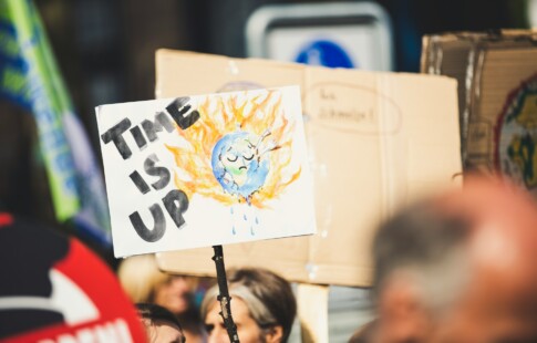 Global Warming and Climate Change Protest Sign