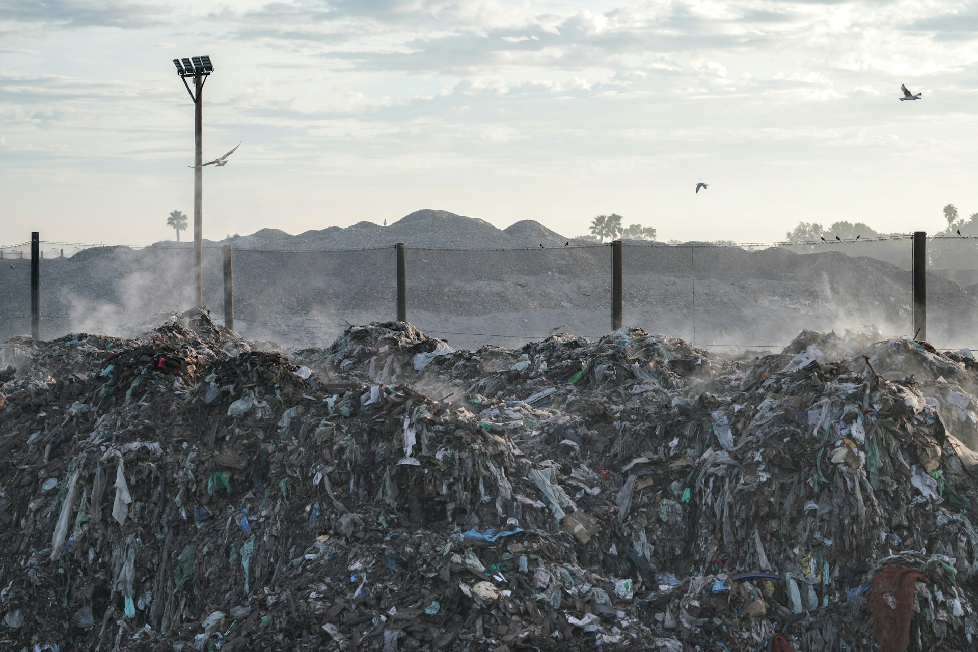 methane burning landfills