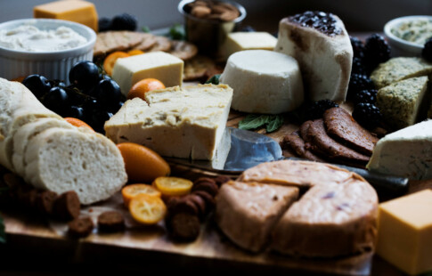 vegan cheese spread with bread